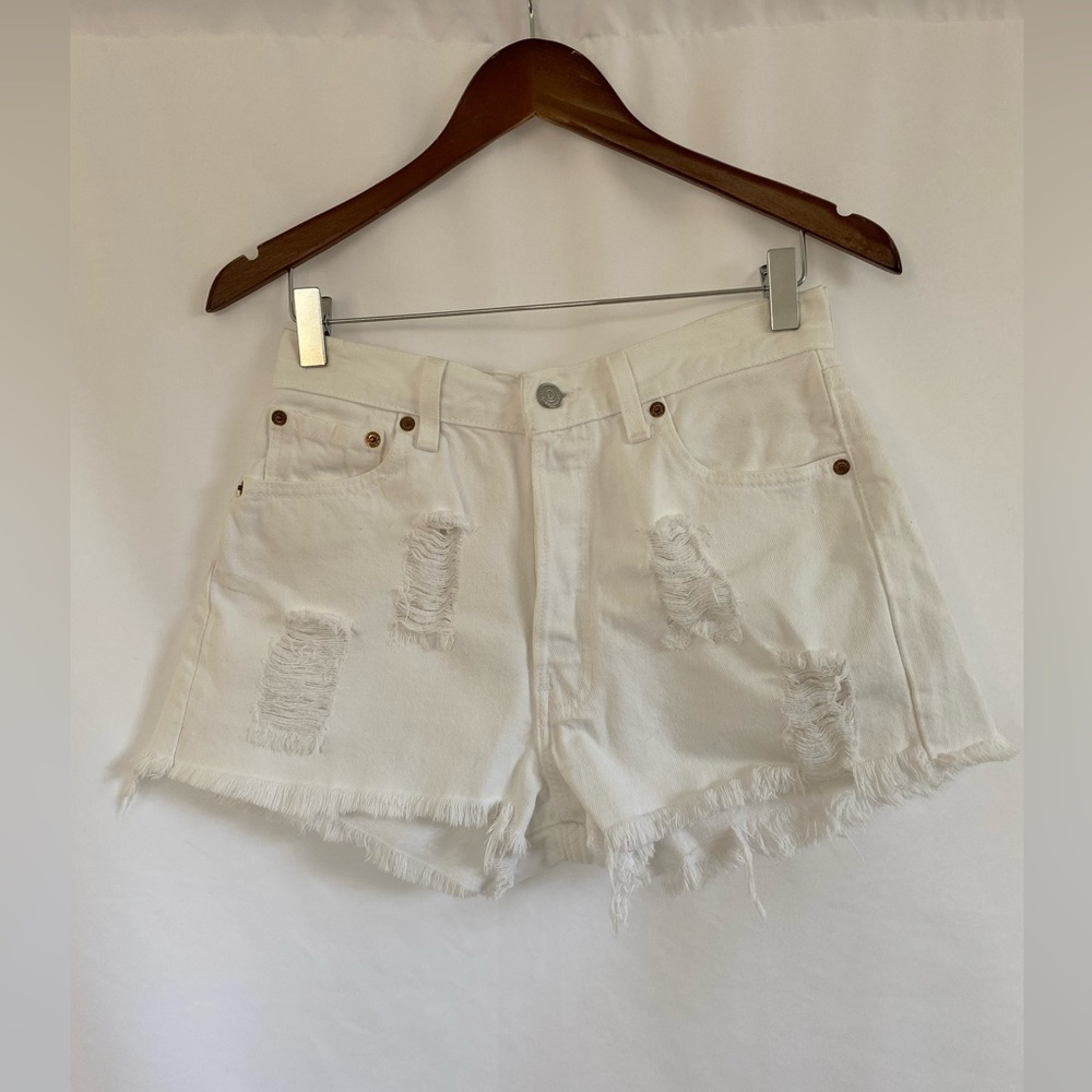 Vintage Distressed High Waisted Levi Shorts
